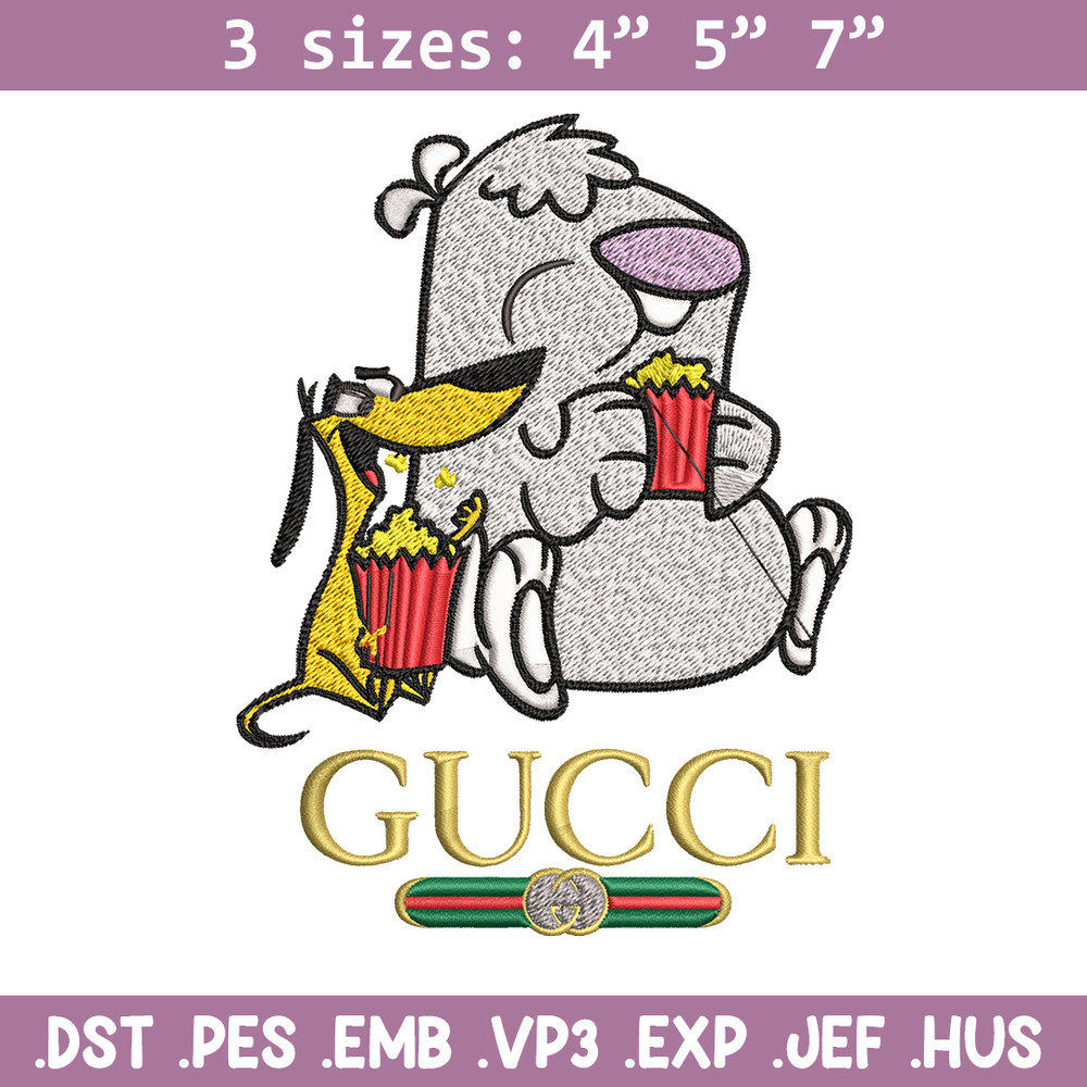 Cartoon Gucci Embroidery design, Cartoon Gucci Embroidery, cartoon design, Embroidery File, Gucci logo, Digital download.jpg