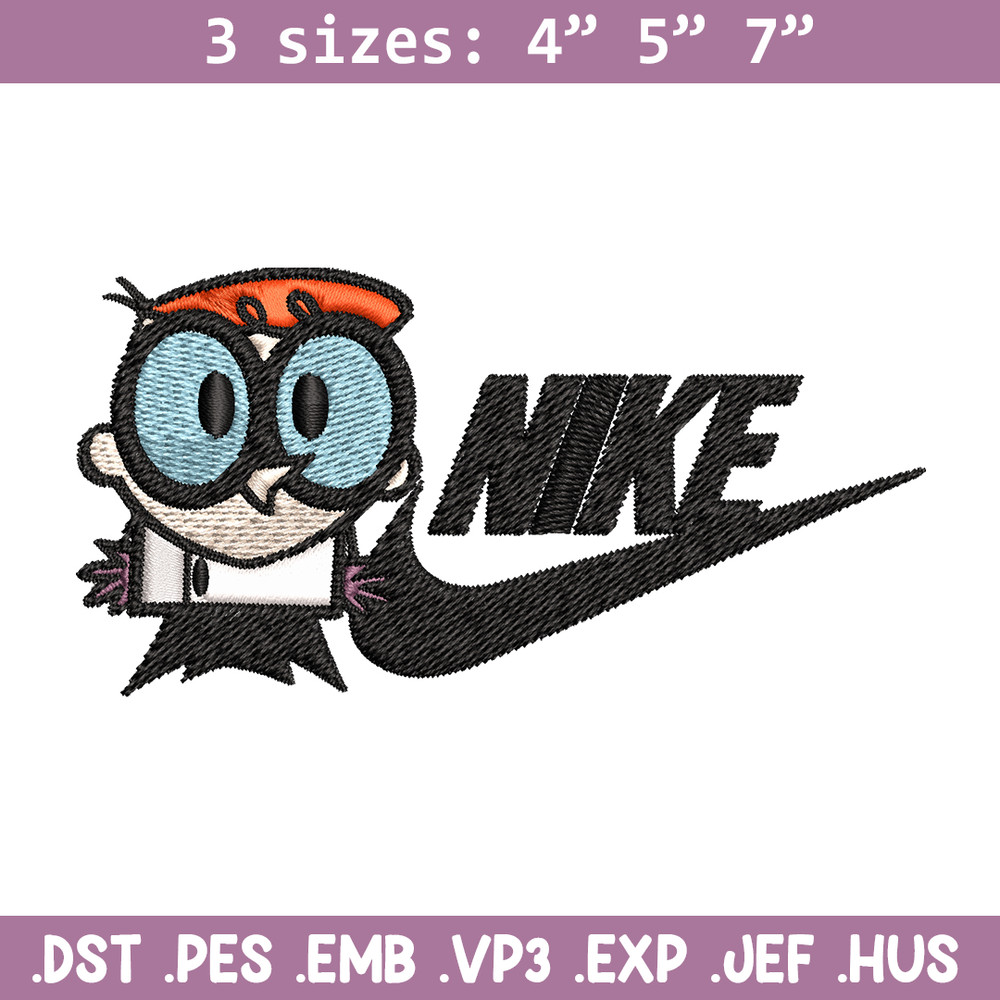Dexter cartoon Nike Embroidery design, Dexter cartoon Embroidery, Nike design, Embroidery file, Instant download..jpg