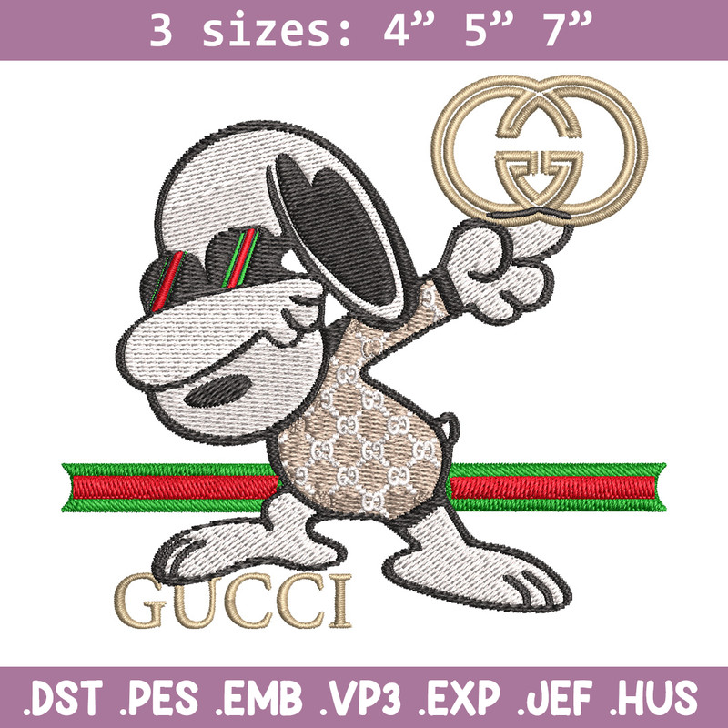 Dog cute gucci Embroidery Design, Gucci Embroidery, Embroidery File, Logo shirt, Sport Embroidery, Digital download..jpg