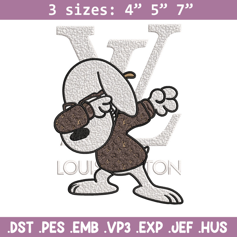 Dog louis vuitton Embroidery Design, LV Embroidery, Brand Embroidery, Embroidery File, Logo shirt, Digital download.jpg