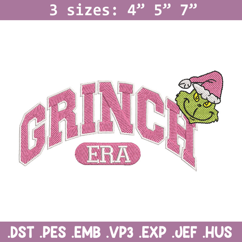 Grinch era embroidery design, Grinch embroidery, Chrismas design, Embroidery shirt, Embroidery file, Digital download.jpg