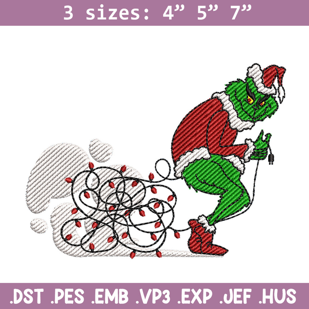 Grinch funny embroidery design, Grinch embroidery, Chrismas design,Embroidery shirt, Embroidery file, Digital download.jpg