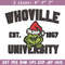 Grinch Whoville University Christmas Embroidery design, Grinch Christmas Embroidery, Grinch design, Digital download.jpg