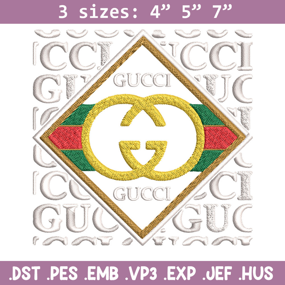 Gucci design Embroidery Design, Gucci Embroidery, Brand Embroidery, Logo shirt, Embroidery File, Digital download.jpg