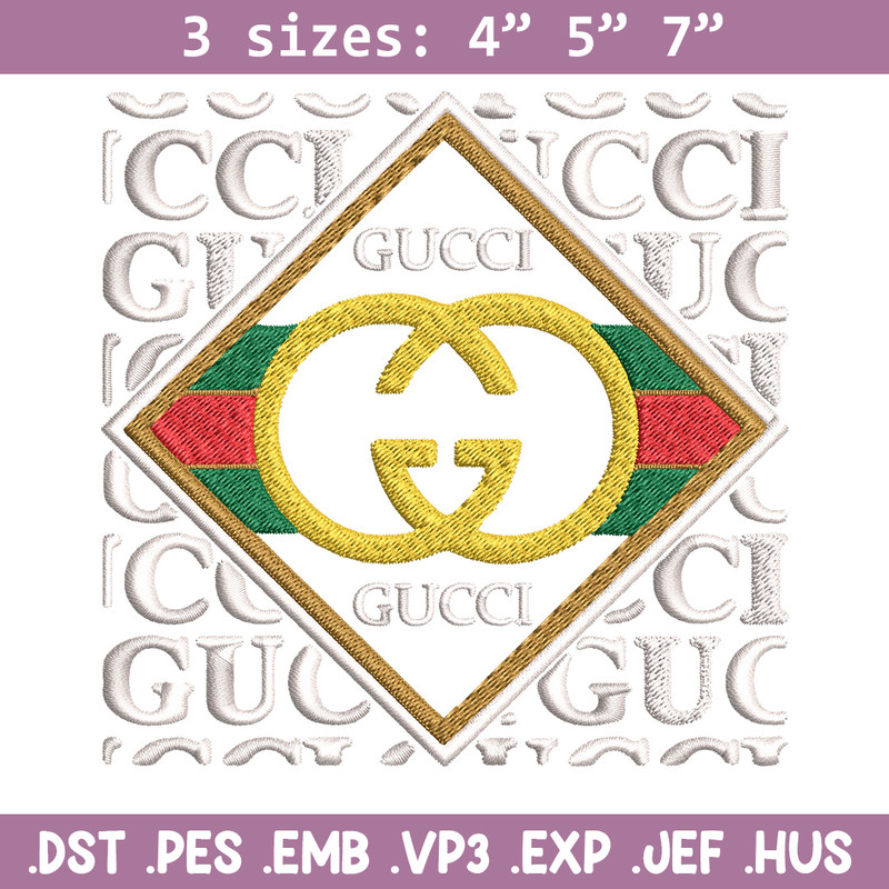 Gucci design Embroidery Design, Gucci Embroidery, Brand Embroidery, Logo shirt, Embroidery File, Digital download.jpg