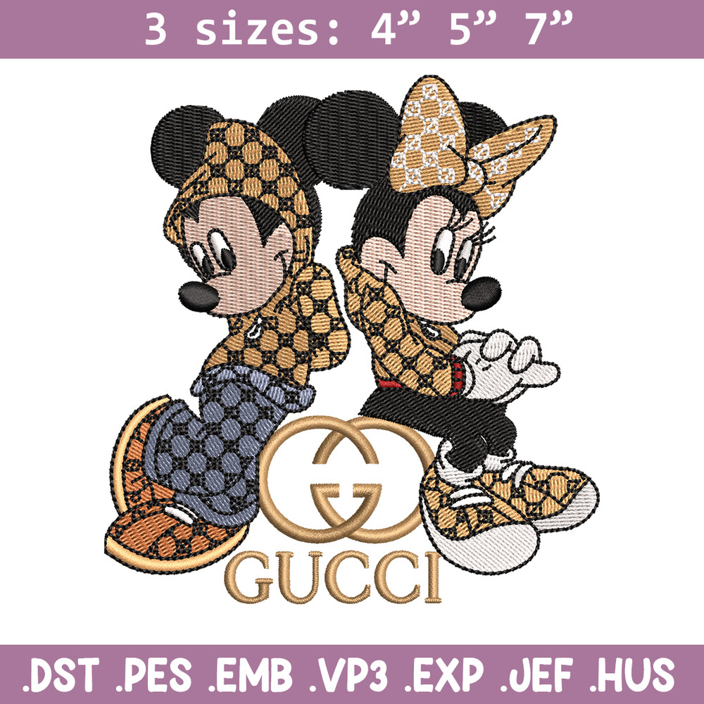 Gucci Mickey And Minnie Embroidery design, Disney Embroidery, Disney design, Embroidery File, Digital download..jpg