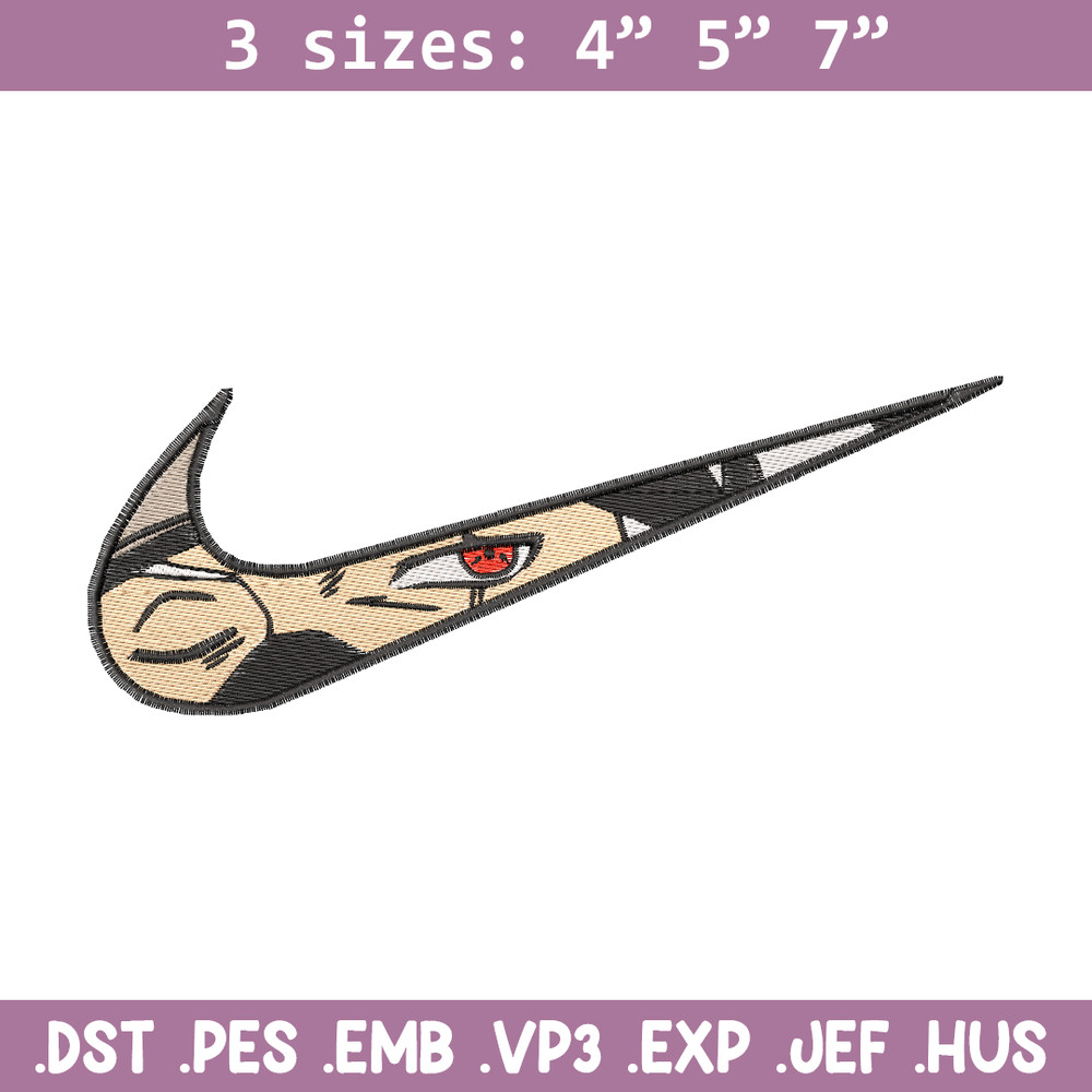 Kakashi Hatake eyes Nike embroidery design, Naruto embroidery, nike design, anime design, anime shirt, Digital download.jpg