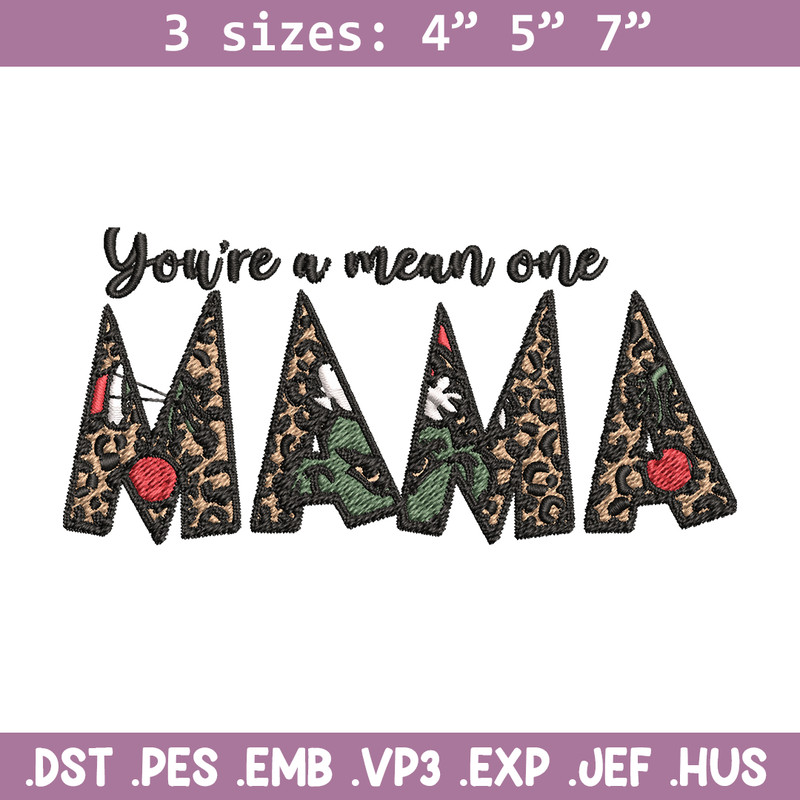 Mama Grinch Embroidery design, Mama Grinch Embroidery, logo design, Embroidery File, logo shirt, Instant download..jpg
