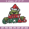 Merry christmas Grinch Embroidery design, Grinch christmas Embroidery, Grinch design, Embroidery File, Instant download..jpg