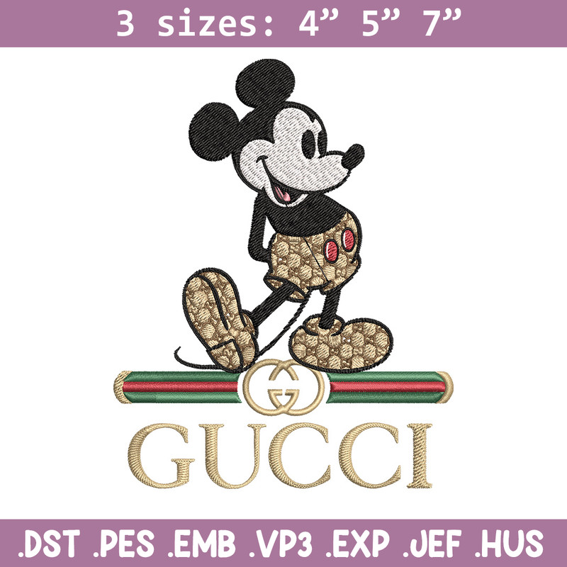 Mickey gucci Embroidery Design, Gucci Embroidery, Embroidery File,Logo shirt, Sport Embroidery,Digital download.jpg
