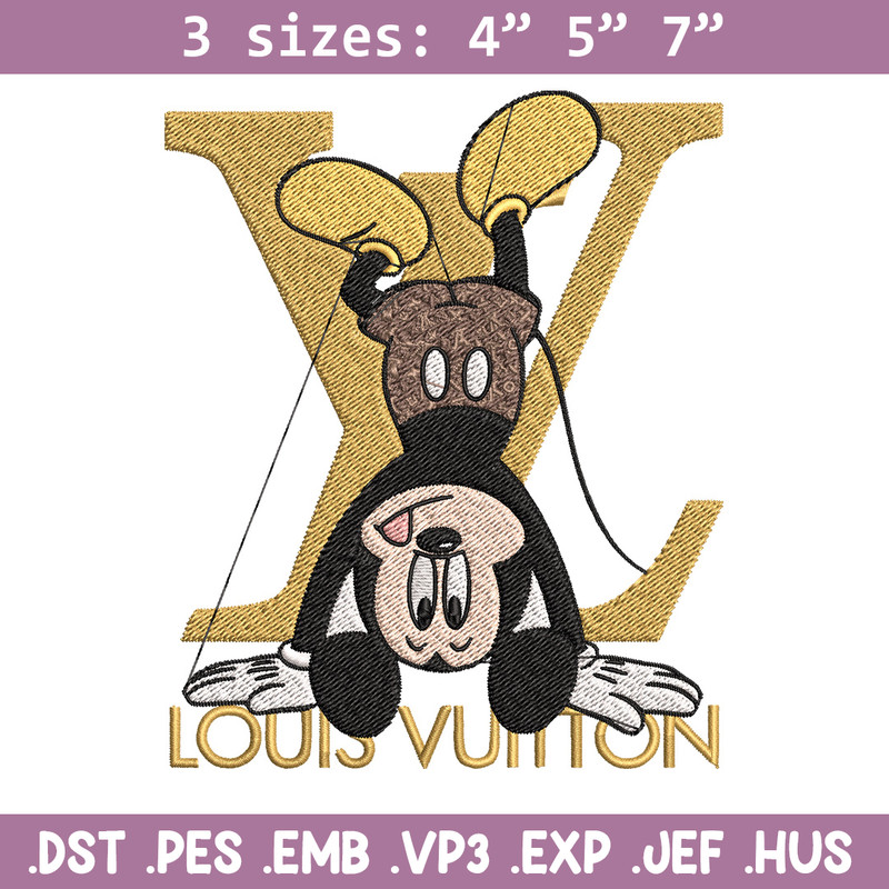 Mickey logo lv Embroidery Design, Lv Embroidery, Embroidery File, Disney Embroidery, Logo shirt, Digital download.jpg