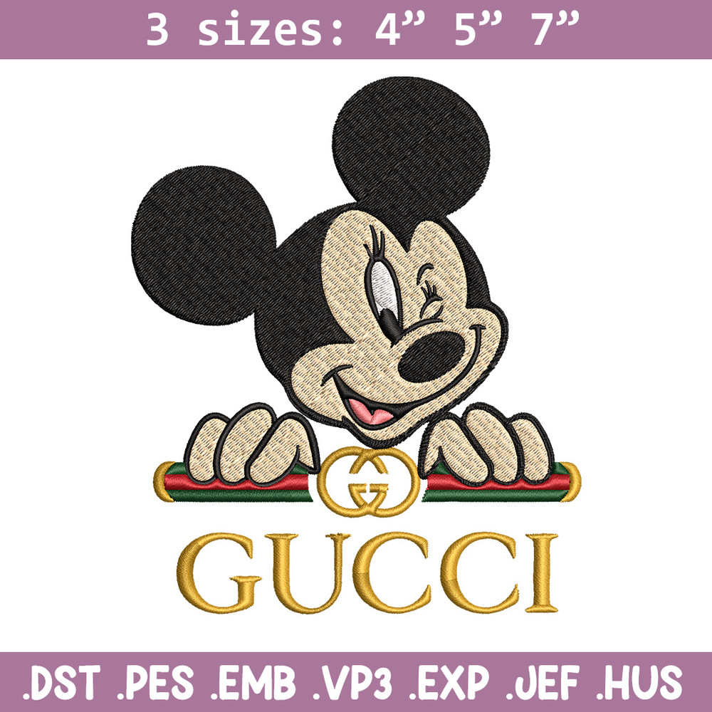 Mickey mouse gucci Embroidery Design, Gucci Embroidery, Embroidery File, Brand Embroidery, Logo shirt, Digital download.jpg