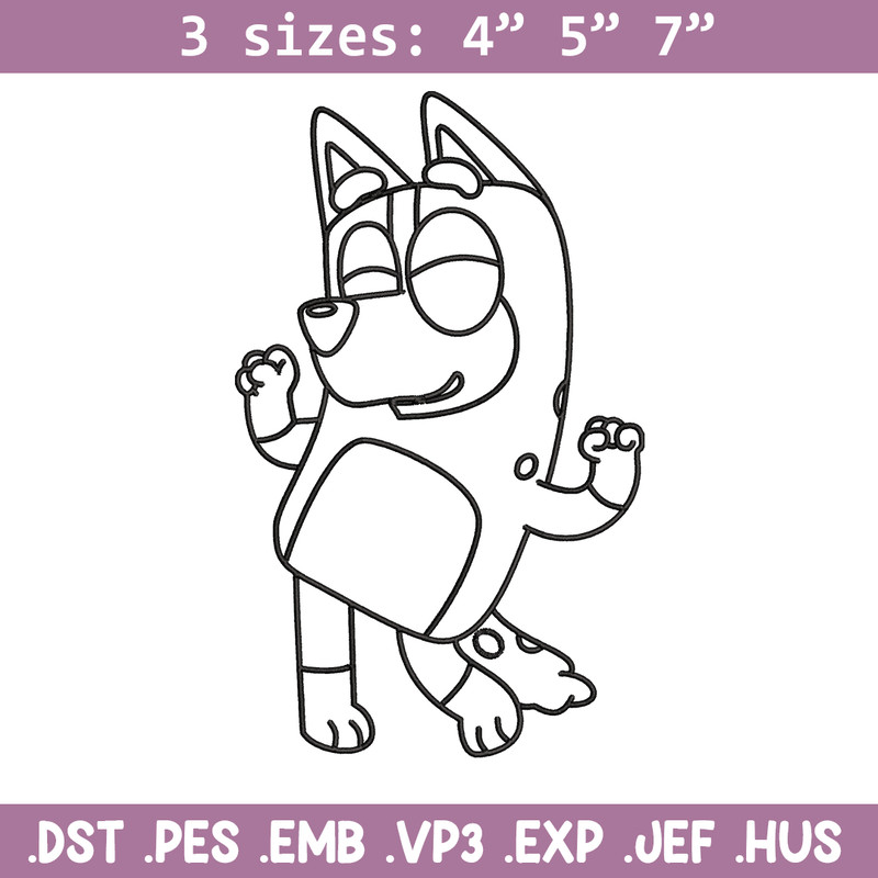 Mom Bluey Coloring Pages Embroidery, Bluey Embroidery, Embroidery File, cartoon design, cartoon shirt, Digital download..jpg