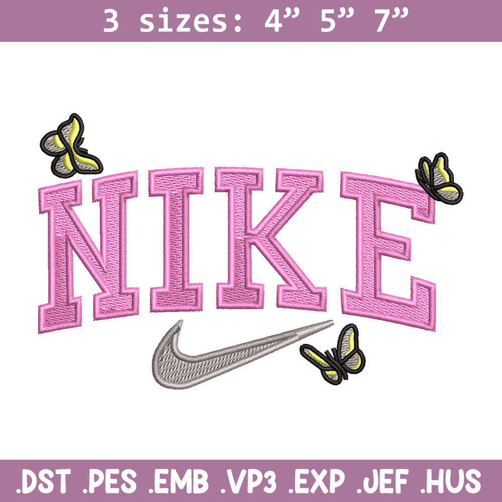 Nike butterfly embroidery design, Butterfly embroidery, Nike design, Embroidery shirt, Embroidery file, Digital download.jpg