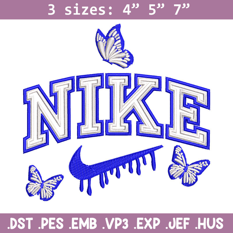 Nike butterfly embroidery design, Butterfly embroidery, Nike design,Embroidery file,Embroidery shirt,Digital download.jpg