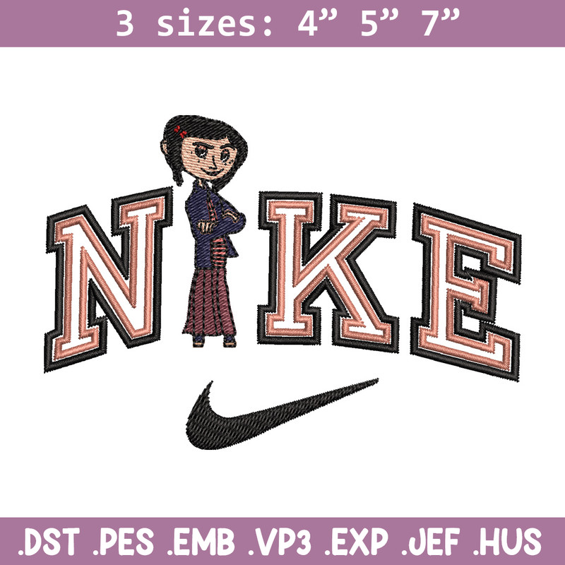 Nike china girl embroidery design, Girl embroidery, Nike design, Embroidery shirt, Embroidery file,Digital download.jpg