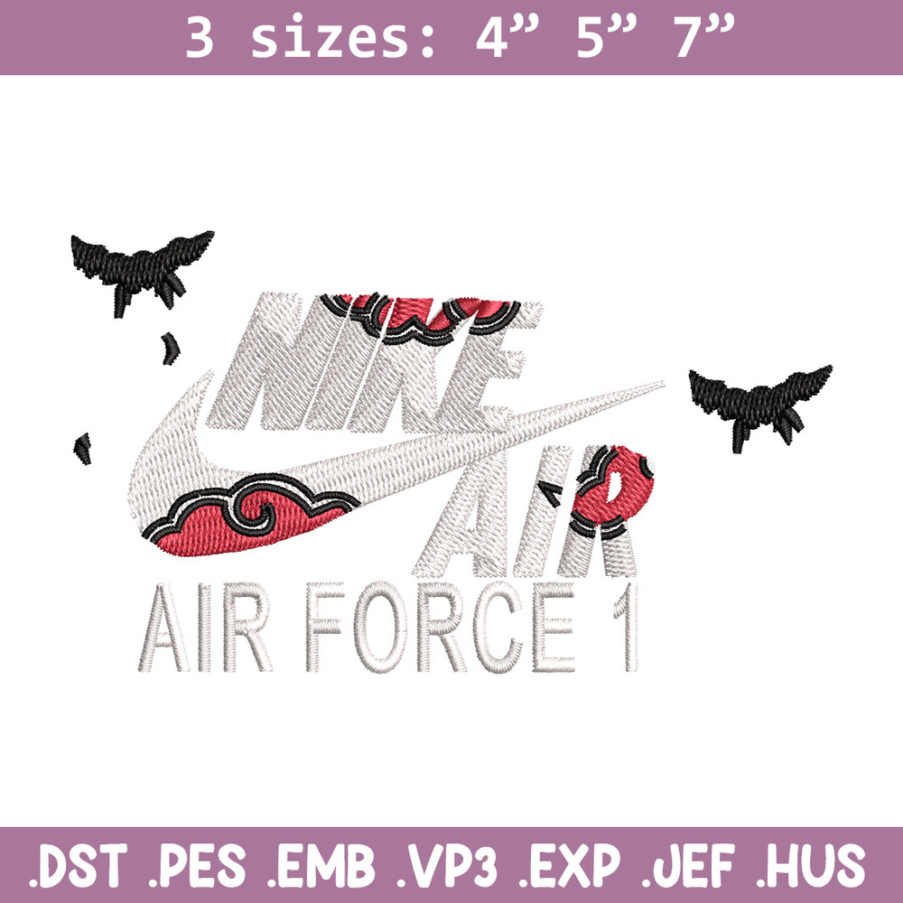 Nike itachi embroidery design, Naruto embroidery, Nike design,Embroidery file,Embroidery shirt,Digital download.jpg