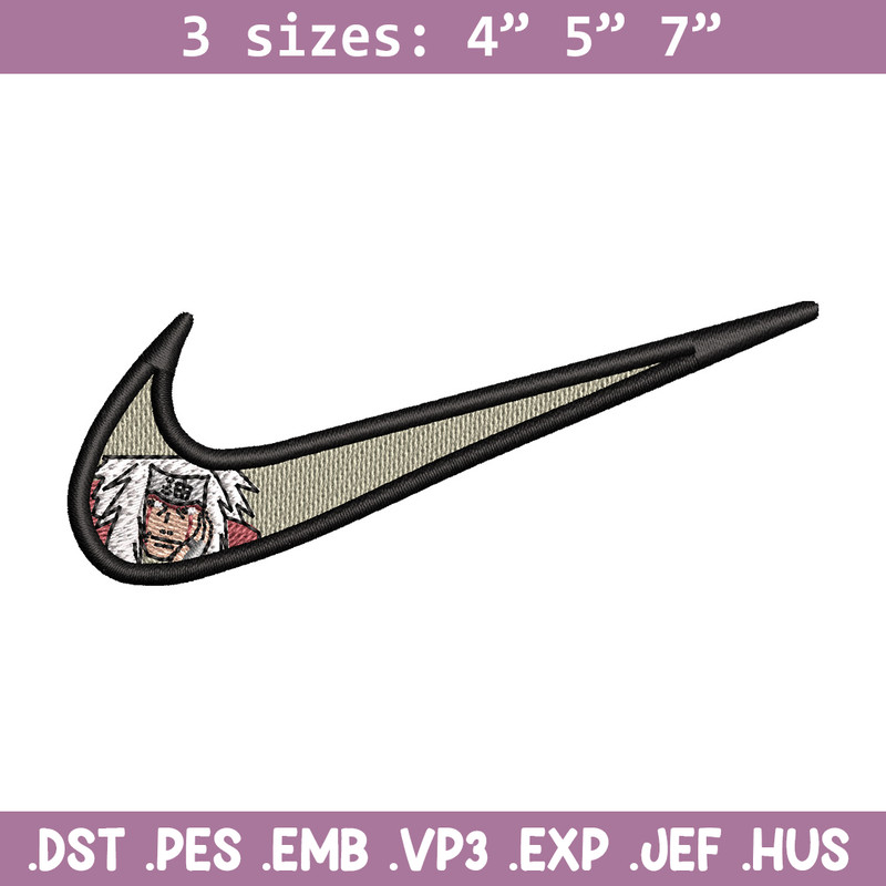 Nike jiraiya embroidery design, Naruto embroidery, Emb design, Embroidery shirt, Embroidery file, Digital download.jpg