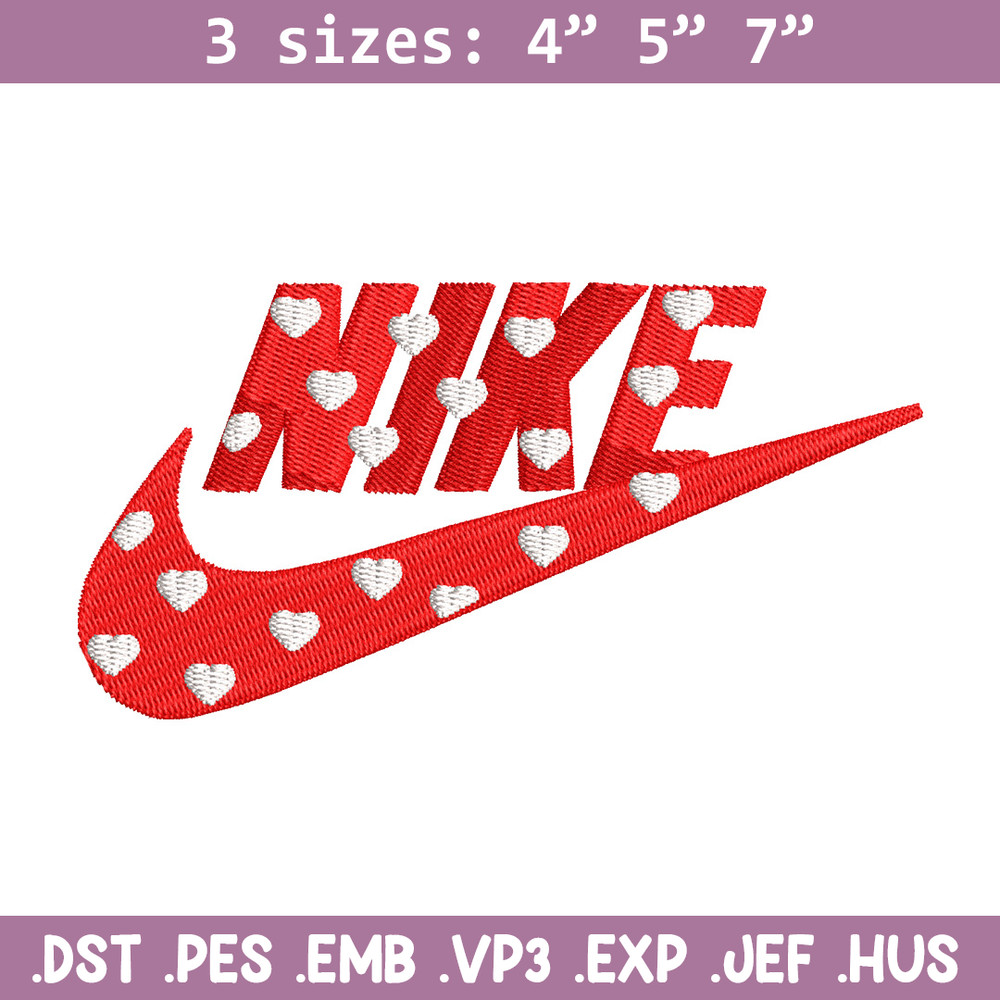 Nike red heart embroidery design, Nike embroidery, Nike design, Embroidery shirt, Embroidery file, Digital download.jpg