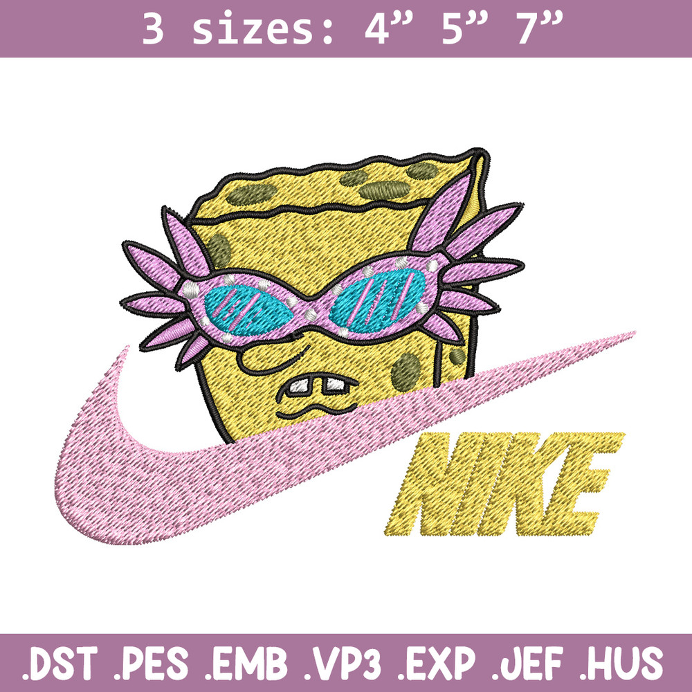 Nike spongebob Embroidery Design, Nike Embroidery, Brand Embroidery, Embroidery File, Logo shirt, Digital download.jpg