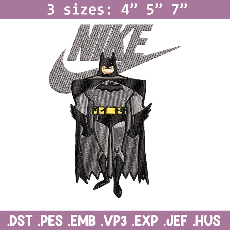 Nike Swoosh Batman Embroidery design, Batman cartoon Embroidery, Nike design, Embroidery file, Instant download..jpg