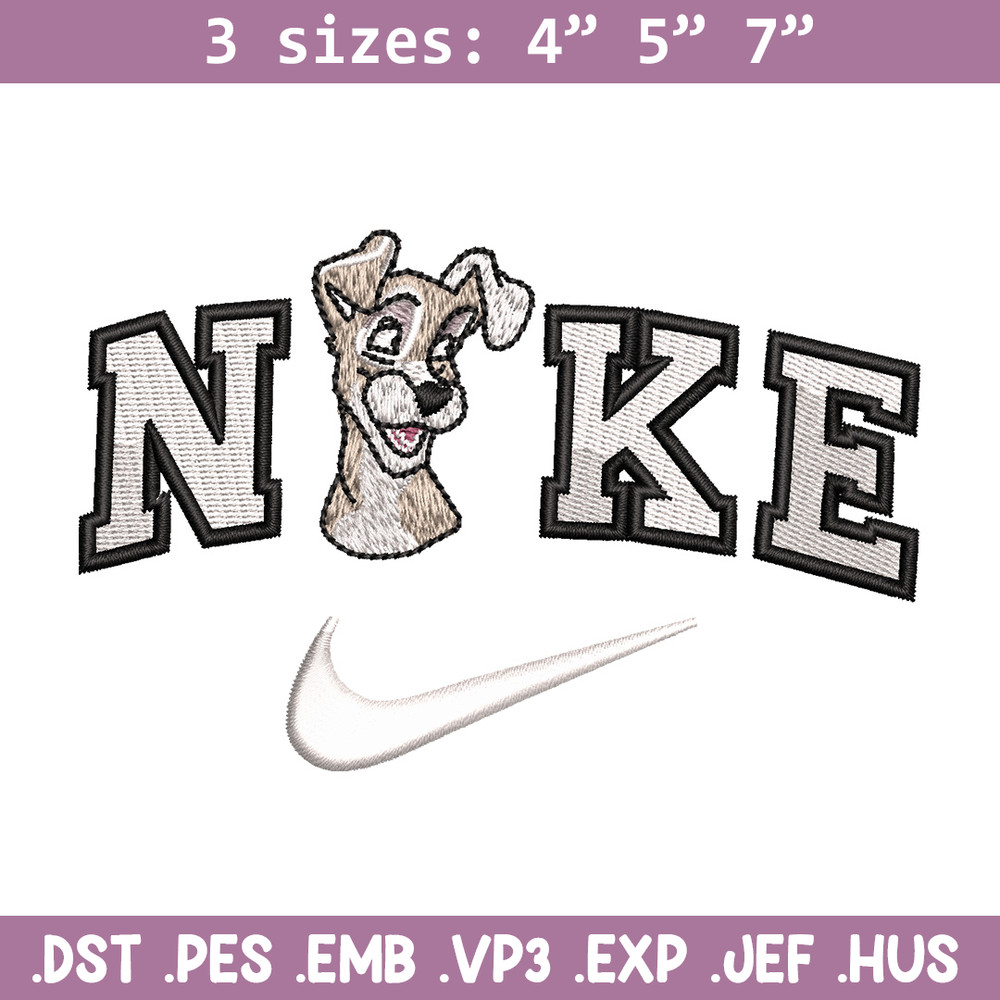 Nike white dog embroidery design, Dog embroidery, Nike design, Embroidery shirt, Embroidery file, Digital download.jpg