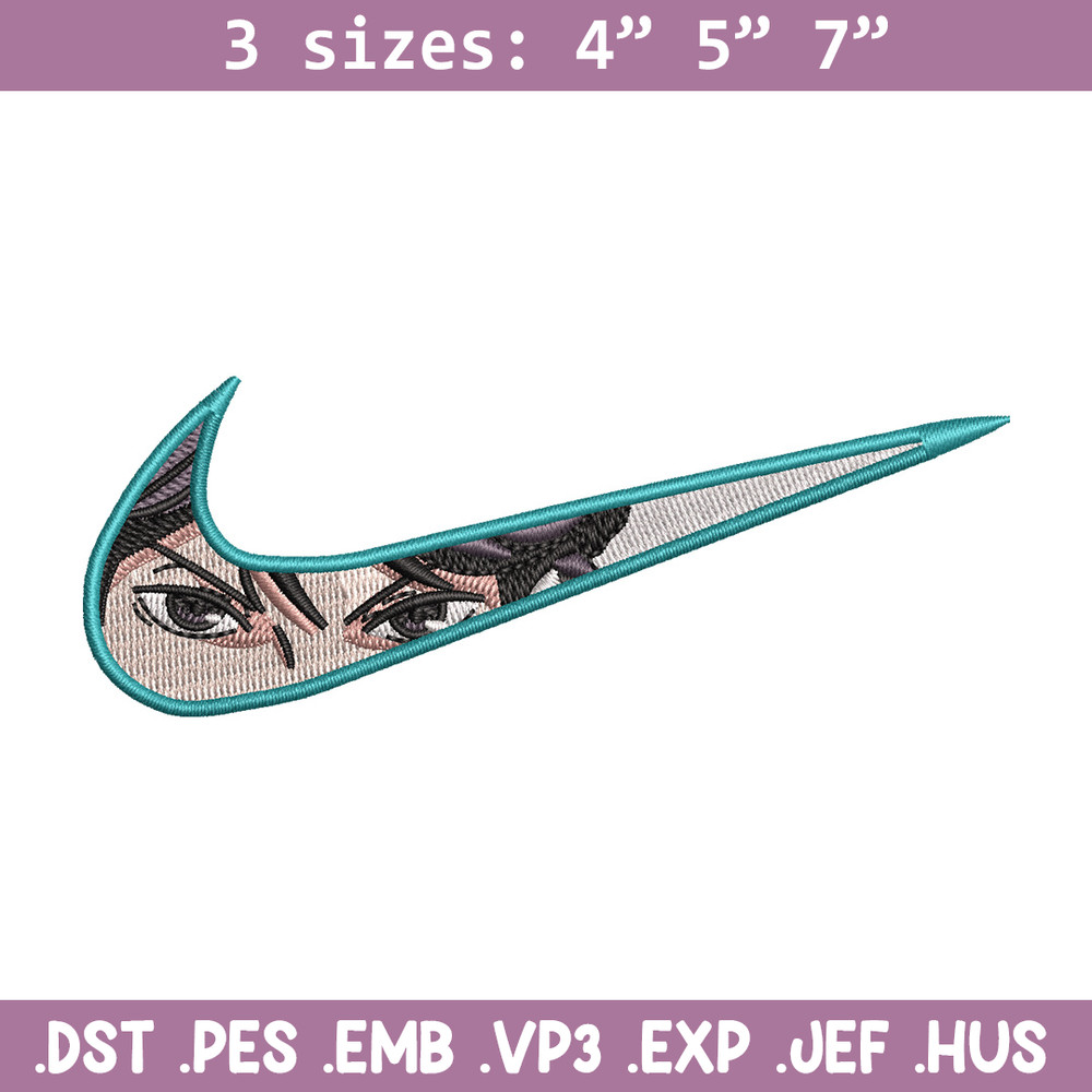 Nike x anime eyes embroidery design, Anime embroidery, Embroidery file,Embroidery shirt, Nike design,Digital download.jpg