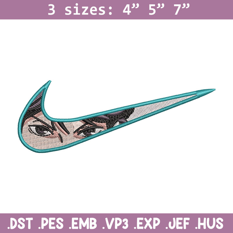Nike x anime eyes embroidery design, Anime embroidery, Embroidery file,Embroidery shirt, Nike design,Digital download.jpg