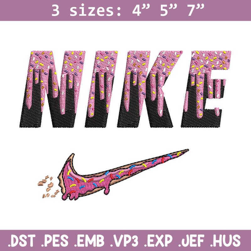 Nike x donnut embroidery design, Donut embroidery, Nike design, Embroidery shirt, Embroidery file, Digital download.jpg