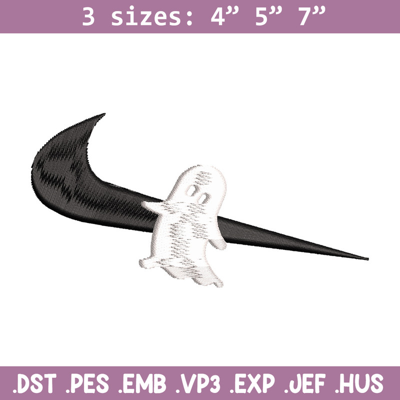 Nike x ghost embroidery design, Horror embroidery, Nike design, Embroidery shirt, Embroidery file,Digital download.jpg