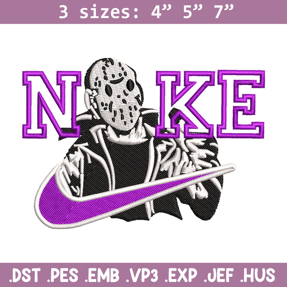Nike x horror embroidery design, Horror movie embroidery, Nike design, Embroidery shirt, Embroidery file,Digital download.jpg