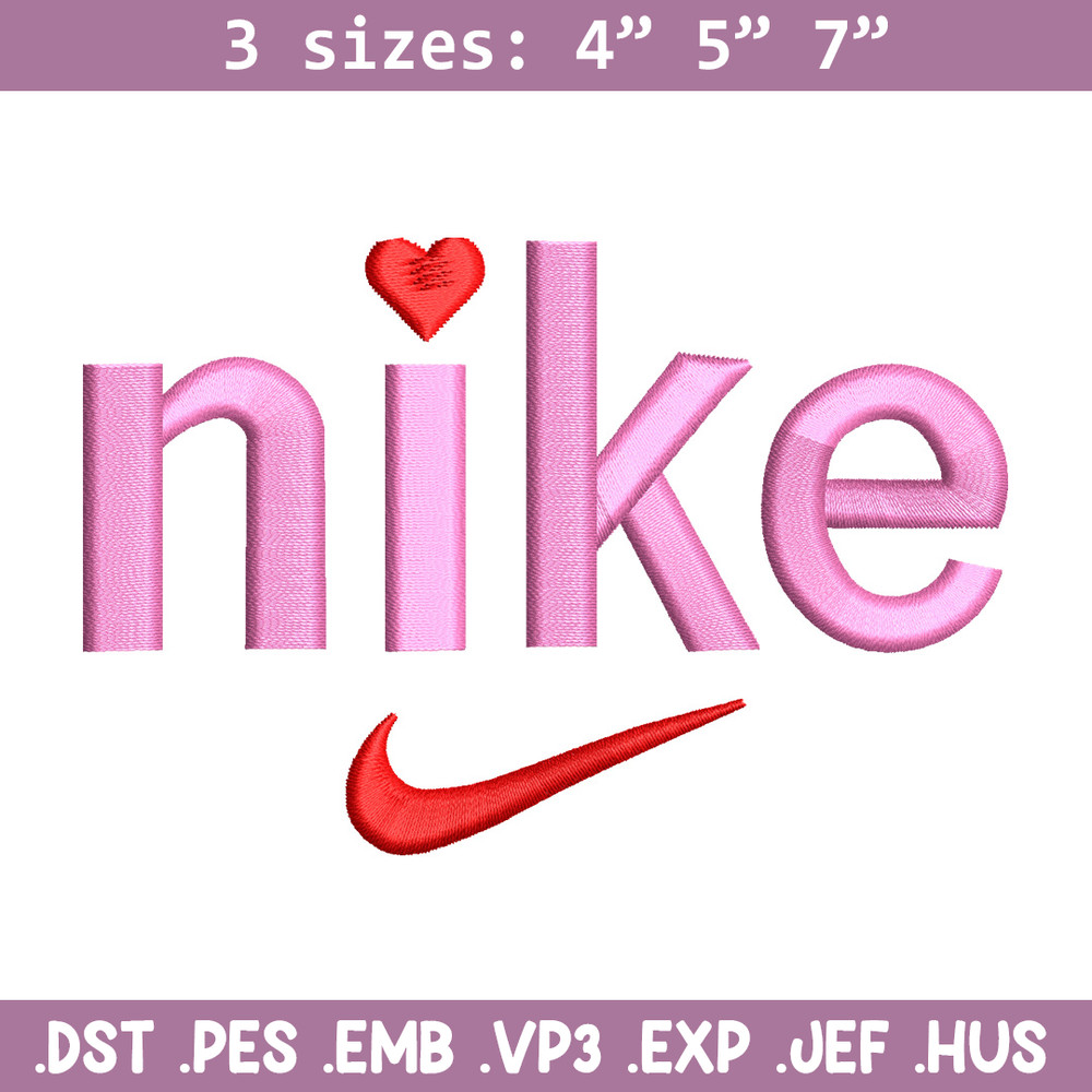 Nike x pink embroidery design, Nike embroidery, Nike design, Embroidery shirt, Embroidery file, Digital download.jpg