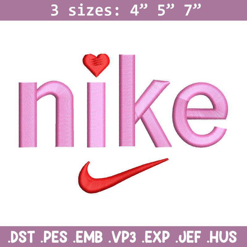Nike x pink embroidery design, Nike embroidery, Nike design, Embroidery shirt, Embroidery file, Digital download.jpg