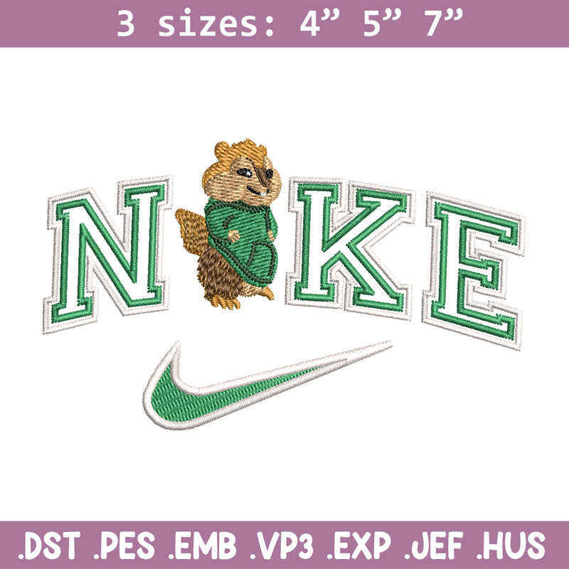 Nike x squirrel embroidery design, squirrel embroidery, Nike design, Embroidery shirt, Embroidery file,Digital download.jpg