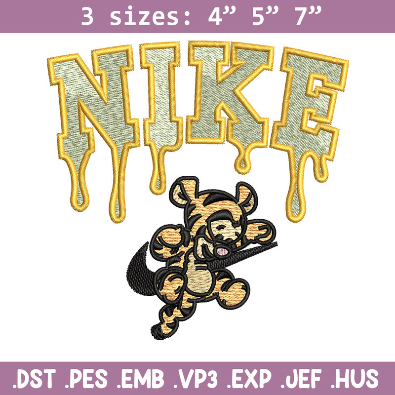 Nike x tigger embroidery design, Pooh embroidery, Nike design, Embroidery shirt, Embroidery file, Digital download.jpg