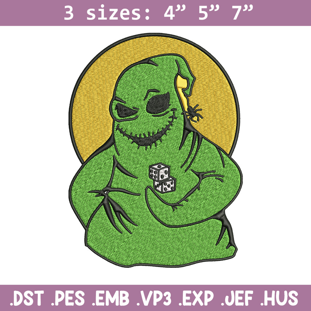 Oogie Boogie Embroidery design, Oogie Boogie Embroidery, halloween design, Embroidery File, Digital download..jpg