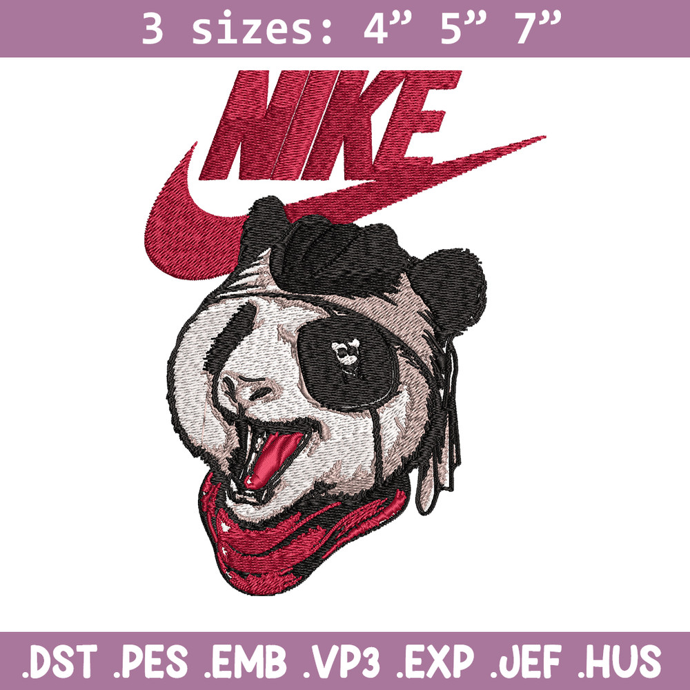 Panda cartoon Nike Embroidery design, Panda cartoon Embroidery, Nike design, Embroidery file, Instant download..jpg