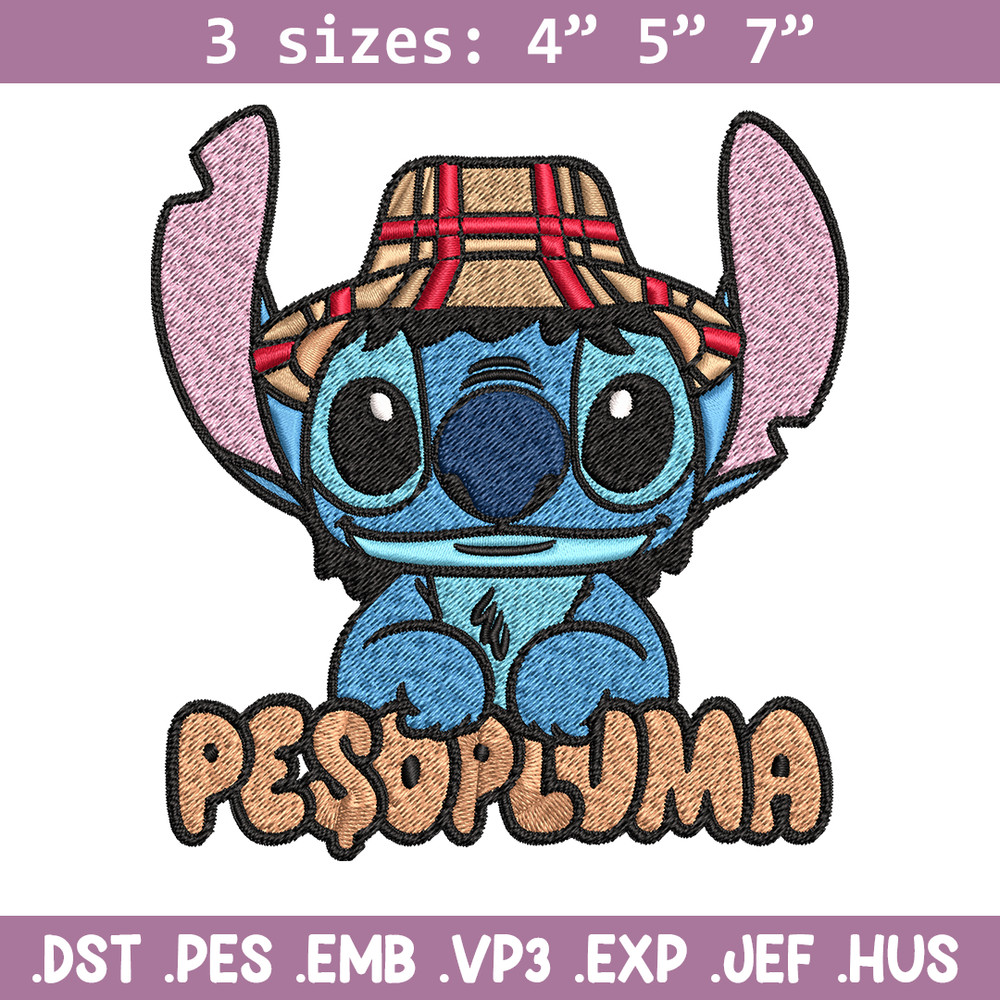Peso Pluma Stitch Embroidery design, Peso Pluma Stitch Embroidery, cartoon design, Embroidery File, Digital download..jpg