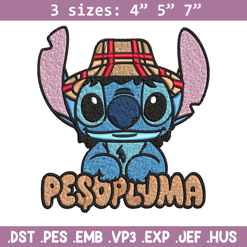 Peso Pluma Stitch Embroidery design, Peso Pluma Stitch Embroidery, cartoon design, Embroidery File, Digital download..jpg