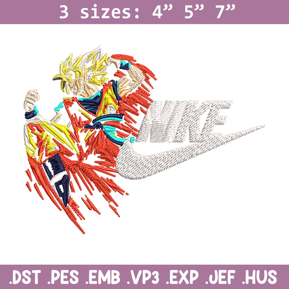 Son Goku Nike Embroidery design, Dragon ball Embroidery, Nike design, anime shirt, Embroidery file, Instant download..jpg