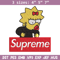 Supreme Lisa Simpson Embroidery design, Simpson Embroidery, cartoon design, Embroidery File, Digital download..jpg