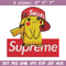 Supreme Pikachu Embroidery design, Pokemon Embroidery, anime design, Embroidery File, anime shirt, Digital download..jpg