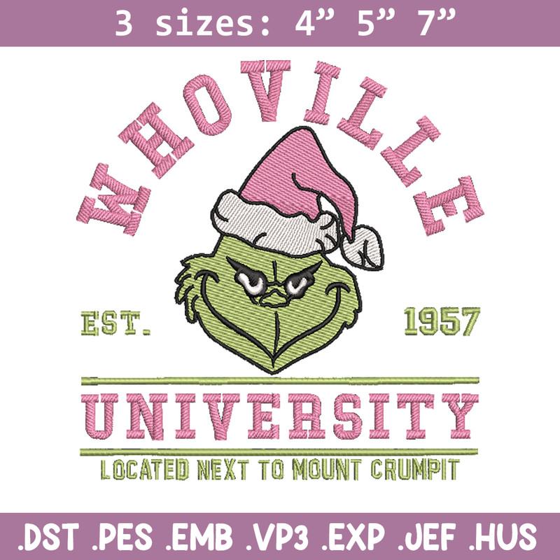 Whoville est1957 embroidery design, Grinch embroidery,Chrismas design, Embroidery shirt,Embroidery file,Digital download.jpg