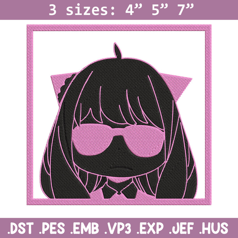 Anya box Embroidery Design, Spy x family Embroidery, Embroidery File, Anime Embroidery, Anime shirt, Digital download.jpg