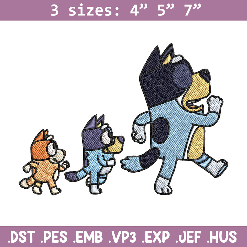 Bluey bingo and dad Embroidery, Bluey Embroidery, Embroidery File, cartoon design, cartoon shirt, Digital download..jpg