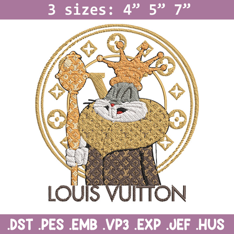Bunny cartoon lv Embroidery Design, Lv Embroidery, Embroidery File, Brand Embroidery, Logo shirt, Digital download.jpg