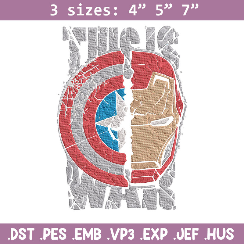 Captain x iron man Embroidery Design, Marvel Embroidery, Embroidery File, Anime Embroidery, Anime shirt,Digital download.jpg