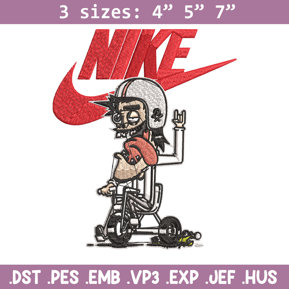 Cartoon Nike Embroidery design, Cartoon funny Embroidery, Nike design, Embroidery file, logo shirt, Instant download..jpg