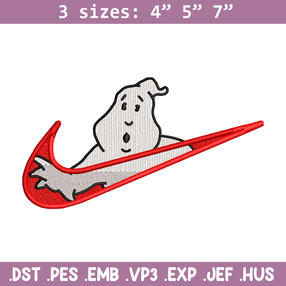 Casafantasmas nike embroidery design, Ghostbusters embroidery, nike design, movie design, movie shirt, Digital download.jpg