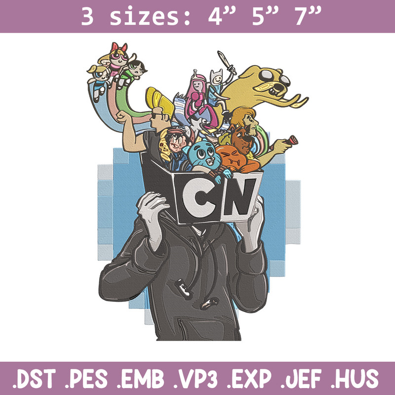 CN character Embroidery Design, CN cartoon Embroidery, Embroidery File, Anime Embroidery, Anime shirt, Digital download.jpg